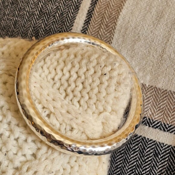 Retired Silpada Sterling Silver (.925) Hammered Bangle Bracelet - B1653 - Picture 7 of 9